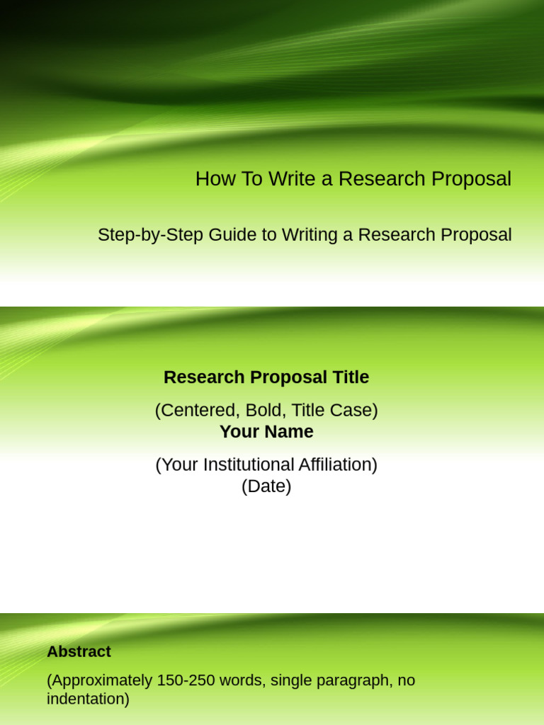 Research Proposal Writing Guide | PDF