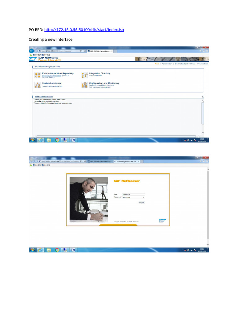 Create New Interface (ESR) - STEP 1 | PDF