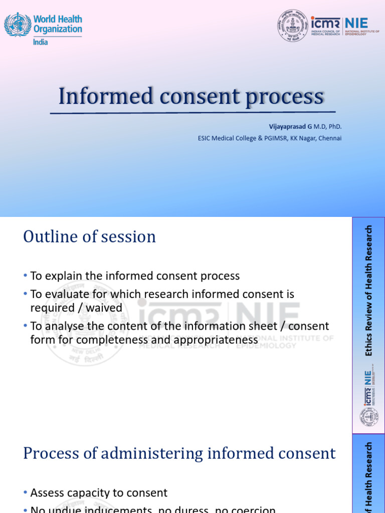Informed Consent Process in Research | PDF | Informed Consent | Consent