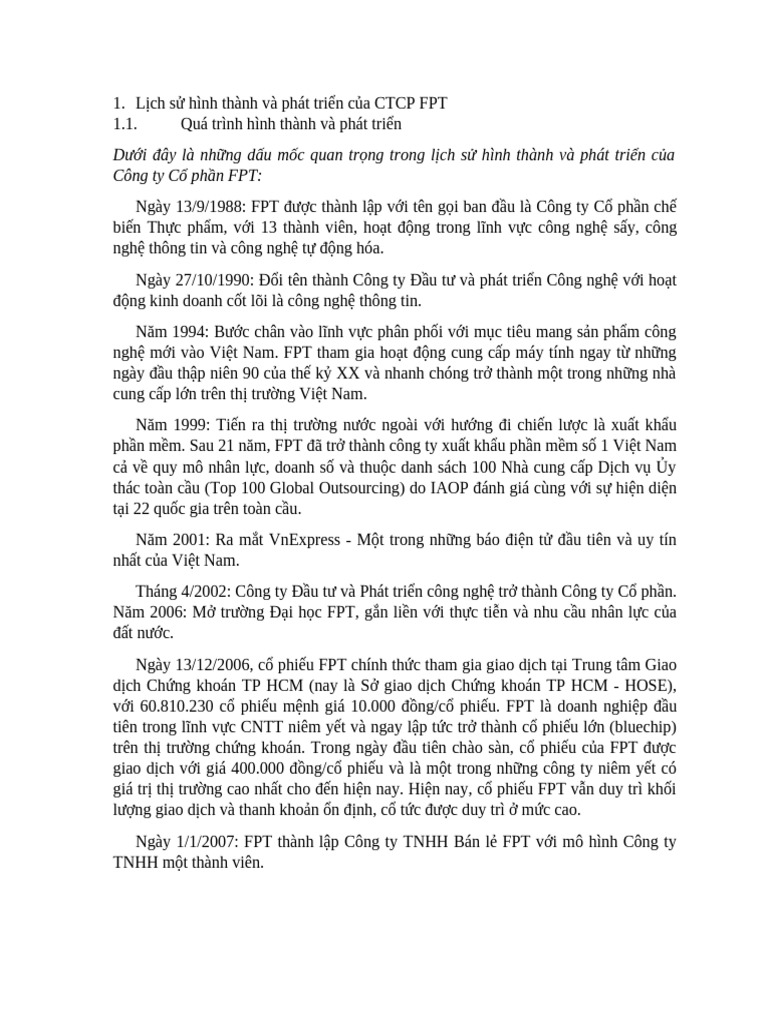 TDTD - Lịch sử hình thành và phát triển | PDF