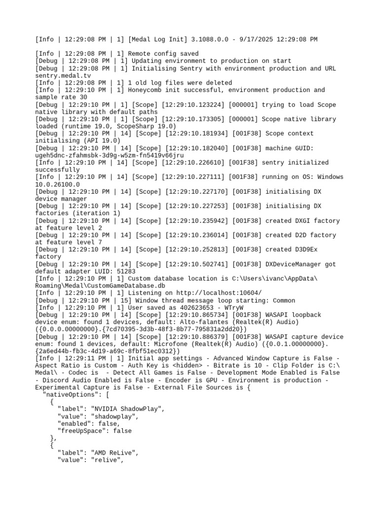 Medal Log Initialization Report | PDF | Scope (Computer Science ...