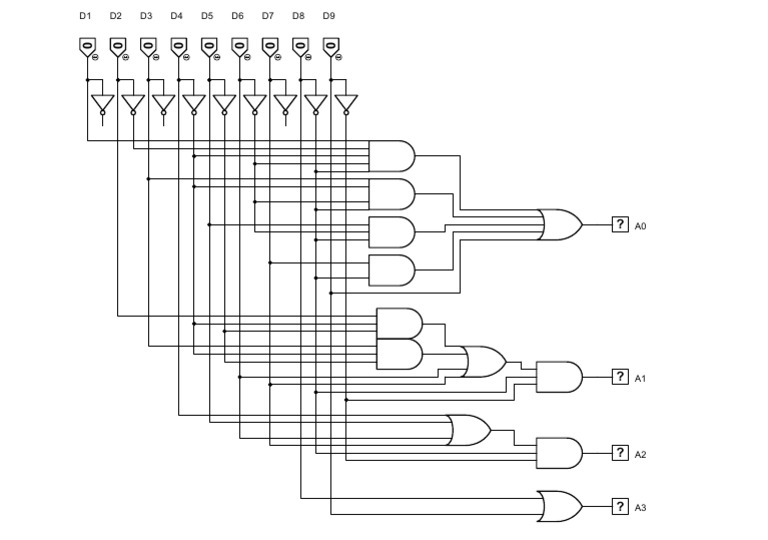 Decimal To BCD Priority Encoder | PDF