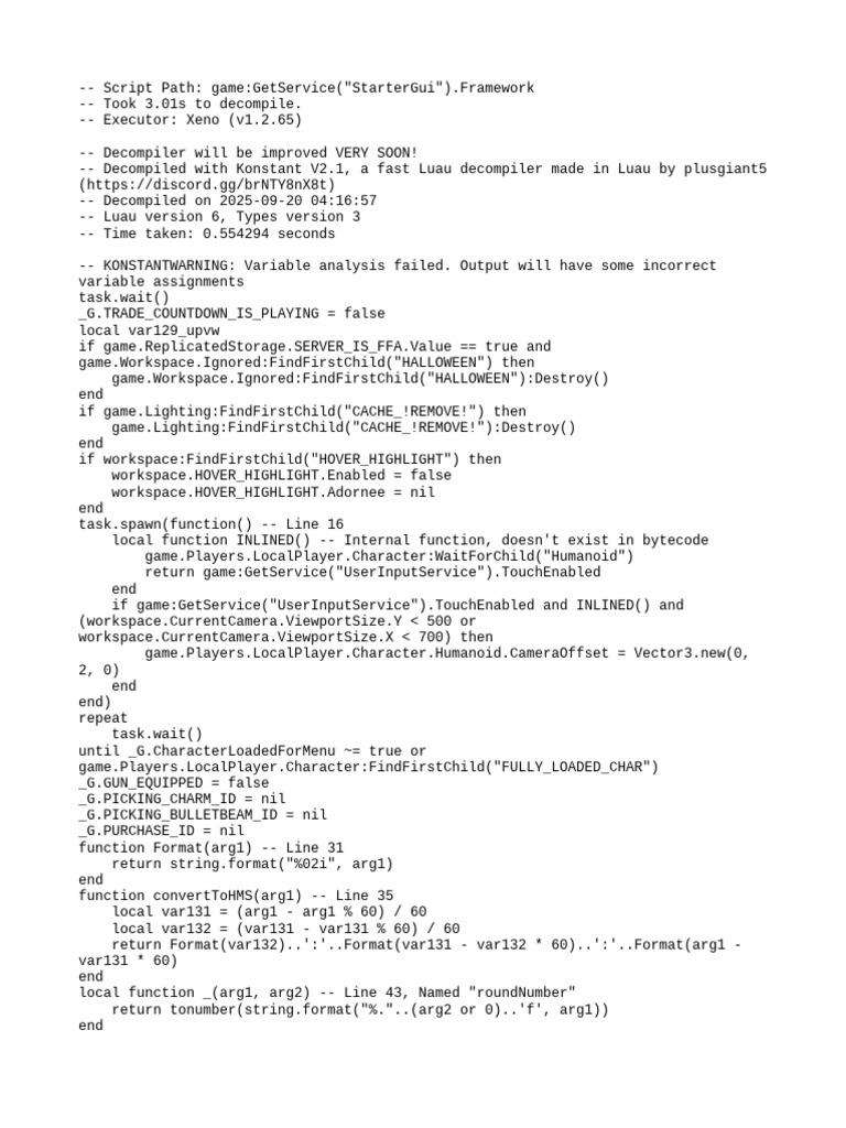 Luau Script for Game GUI Management | PDF | Computer Programming ...