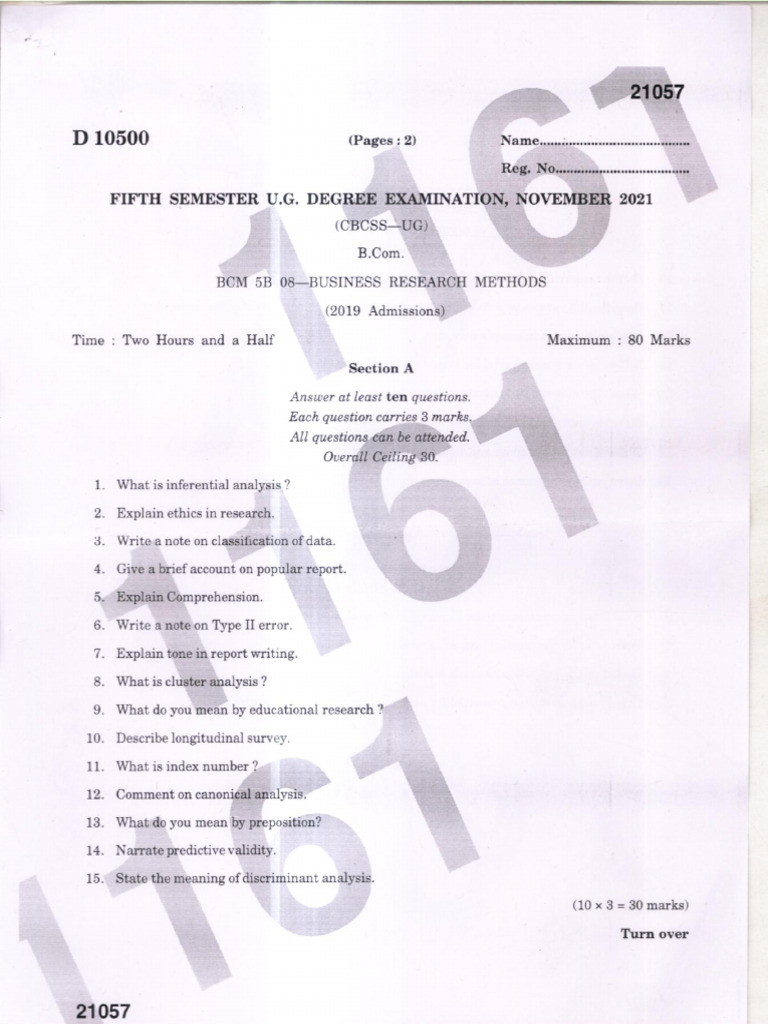 Business Research 2021 | PDF
