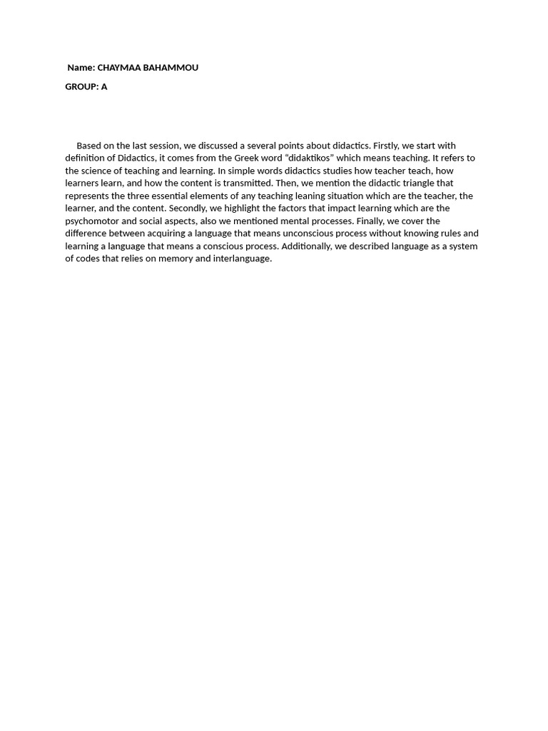 Understanding Didactics in Teaching | PDF