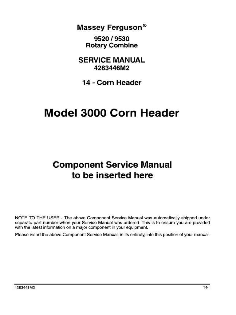 Corn Header Insert | PDF