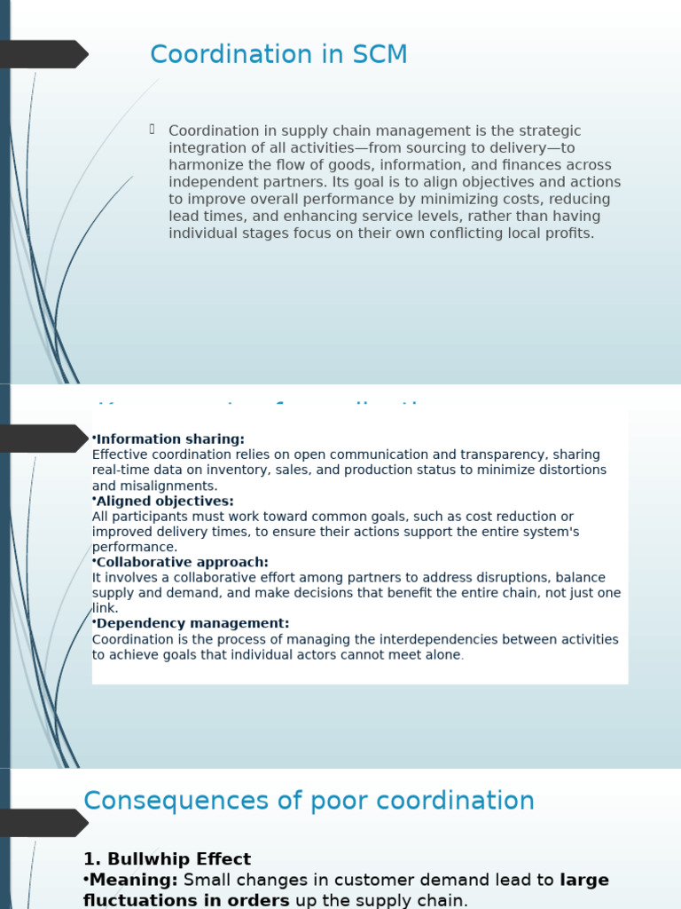 Enhancing Coordination in SCM | PDF | Supply Chain Management | Inventory