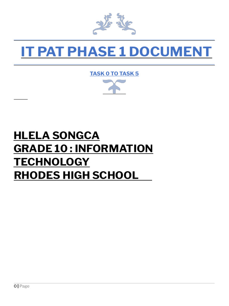 I Am Sharing 'It Pat Phase 1 Document - Docx' With You | PDF ...