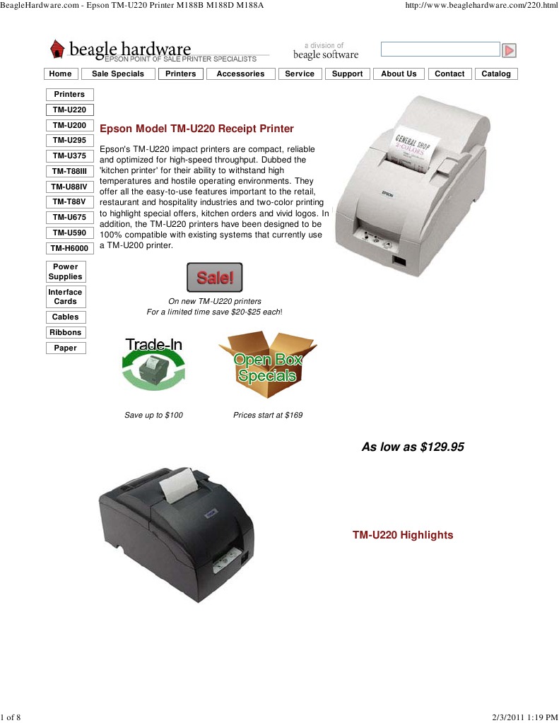 Epson Pin Outs Printer Usb