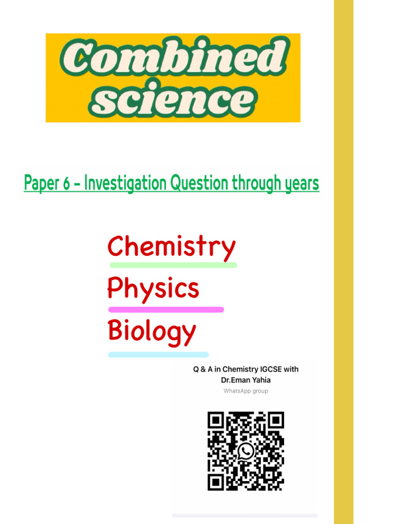 P6 Investigation Questions With Answers 2 | PDF