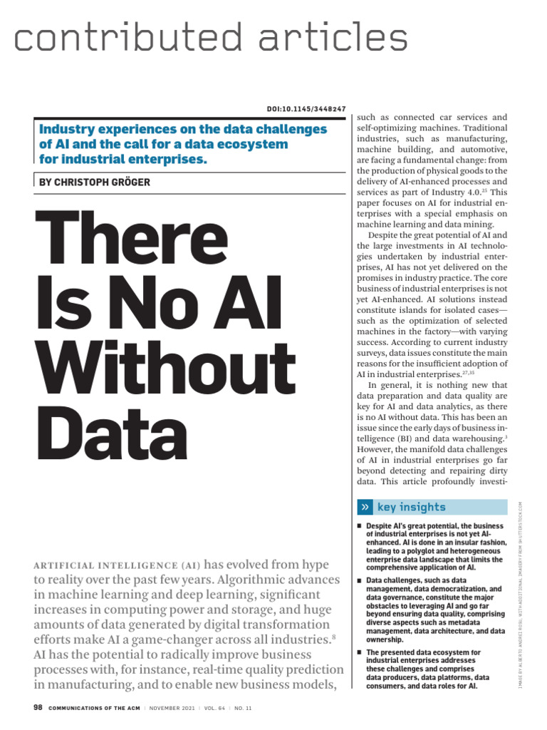 AI Data Challenges in Industry 4.0 | PDF | Artificial Intelligence ...