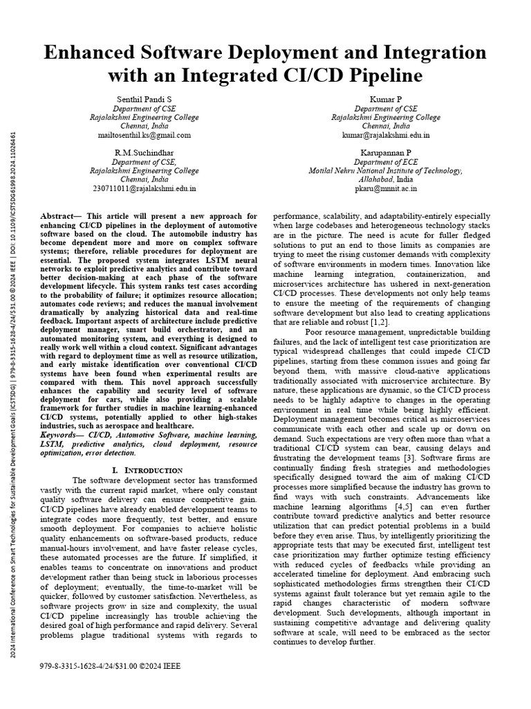 Enhanced CI/CD for Automotive Software | PDF | Cloud Computing ...