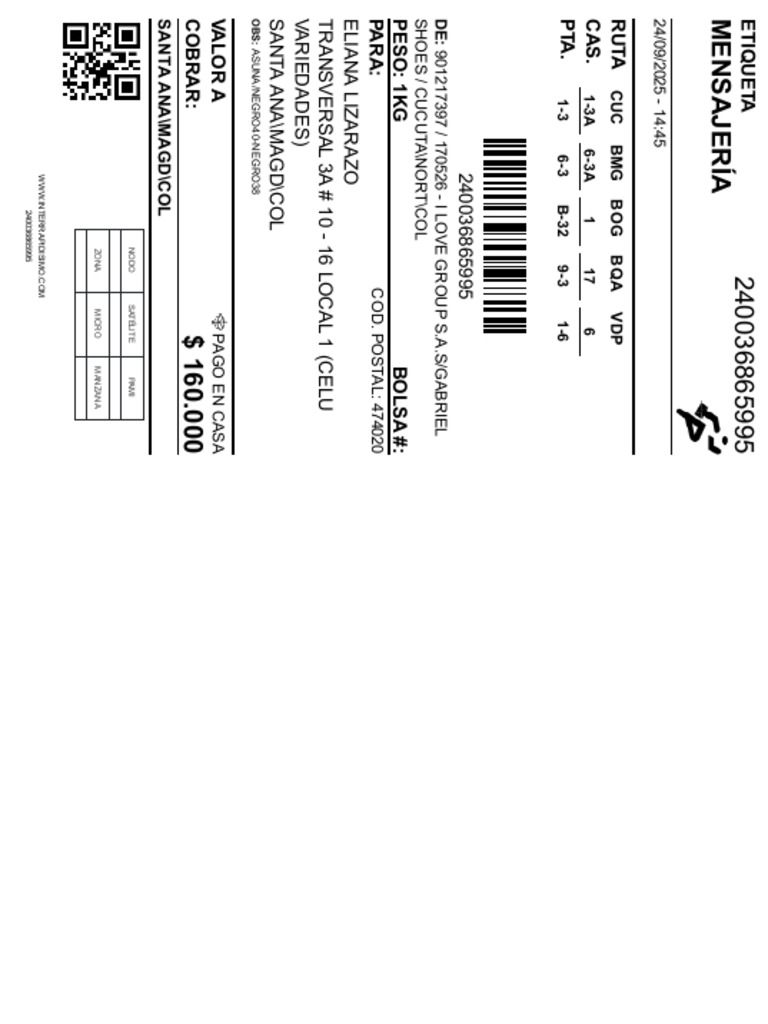 Interrapidisimo 240036865995 | PDF