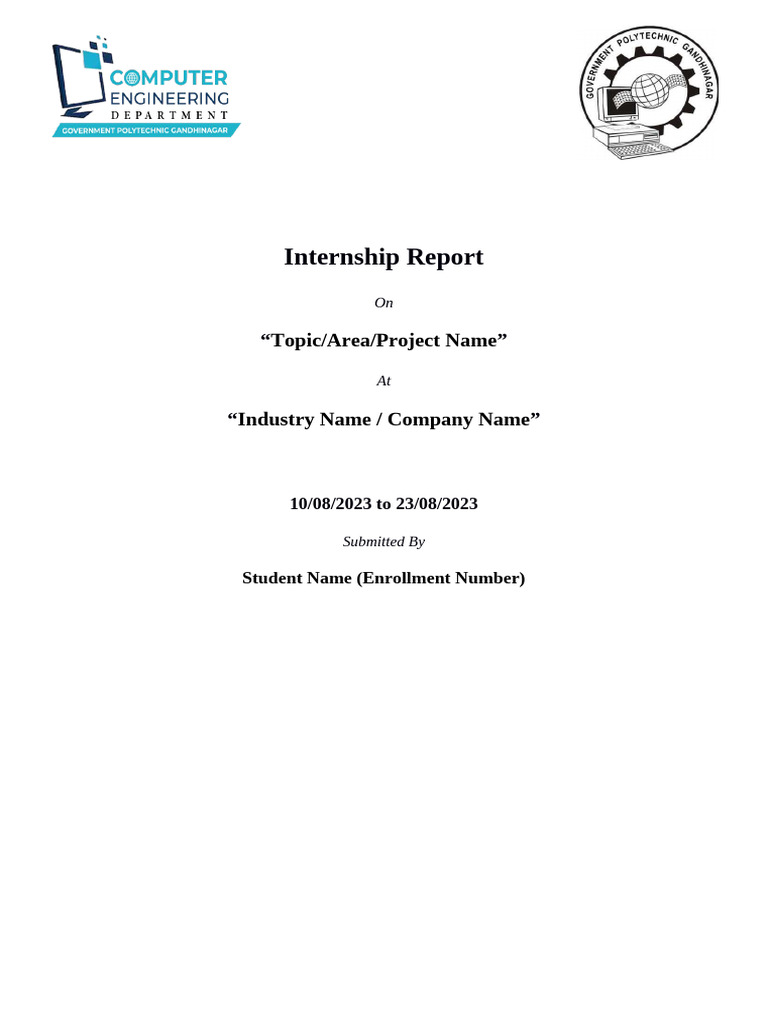 Internship Report Format | PDF | Computing