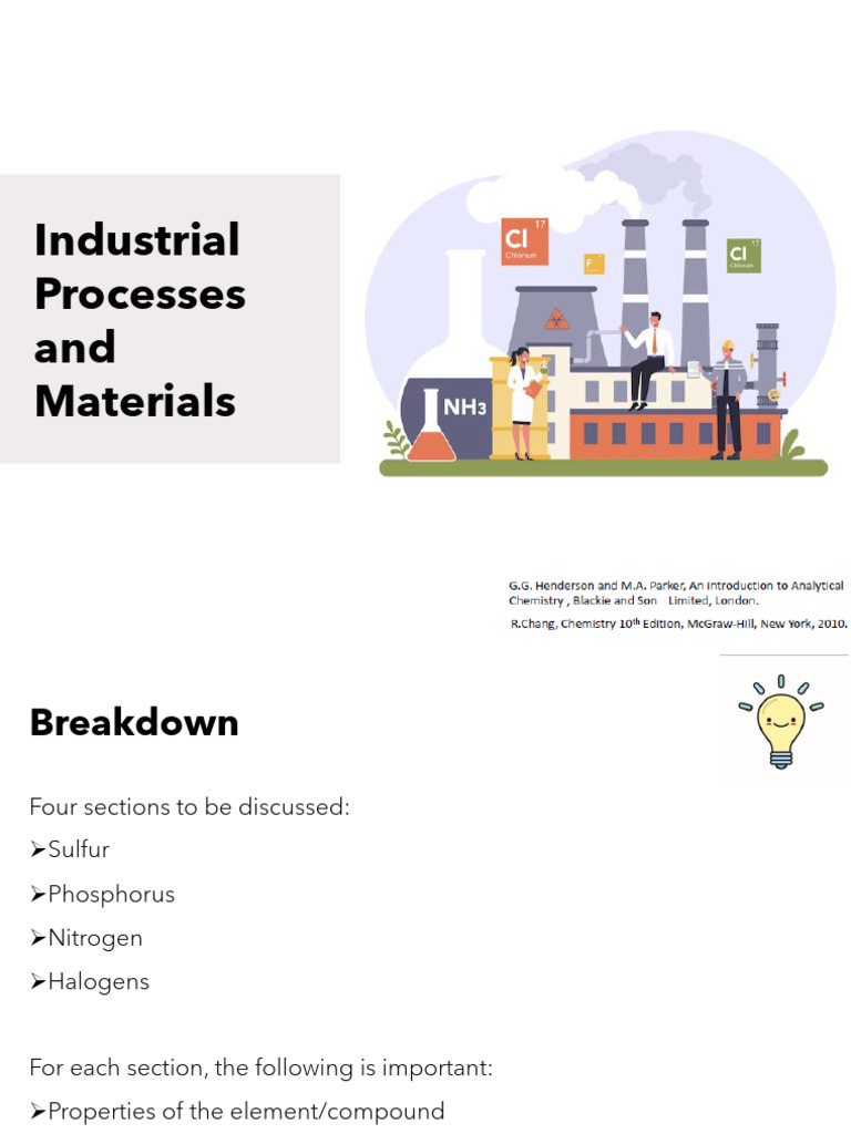 Section 3 Industrial Processes and Materials - Student | PDF | Sulfuric ...