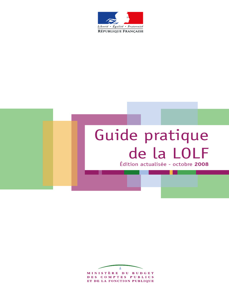 Guide pratique de la LOLF : principes et enjeux | PDF | Niche fiscale ...