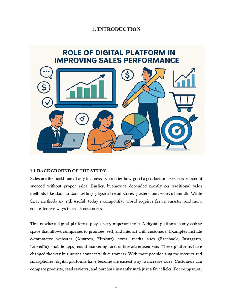 Digital Platforms Boosting Sales Performance | PDF | Digital Marketing ...