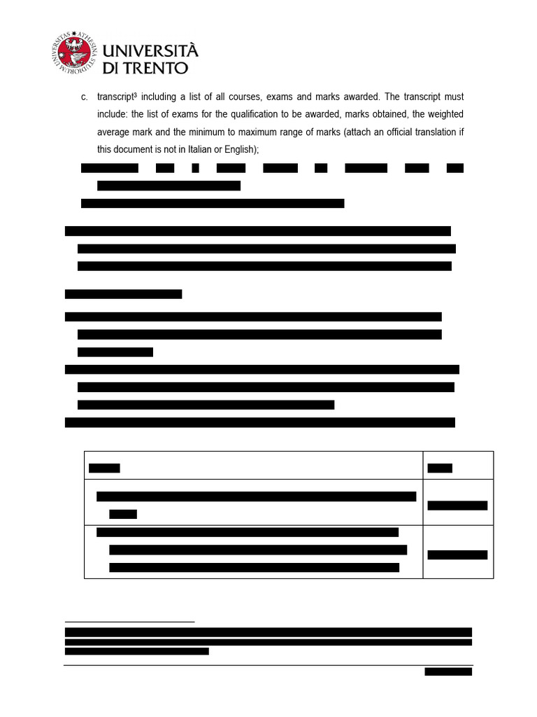 Course Transcript Requirements | PDF