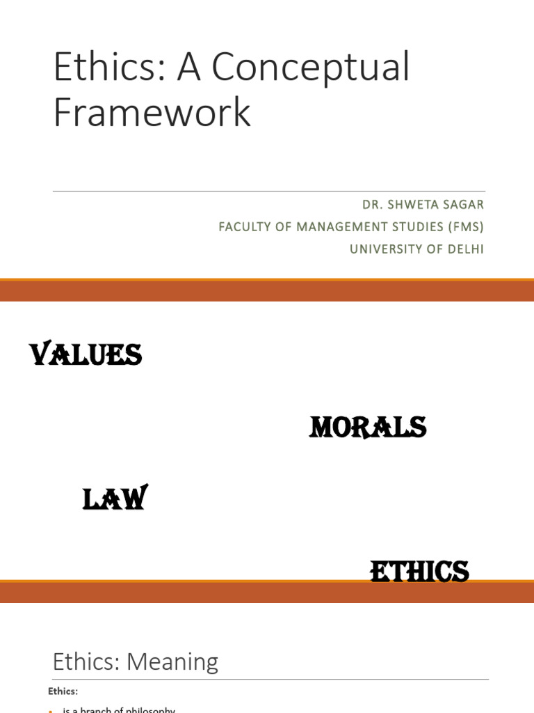 Professional Ethics Framework Overview | PDF