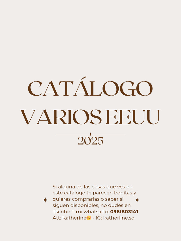 Catálogo de Moda y Accesorios 2025 | PDF