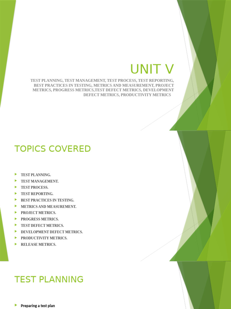 Comprehensive Guide to Test Planning & Management | PDF | Software ...