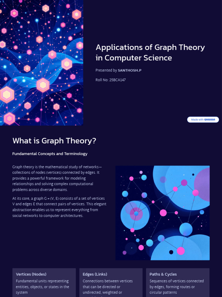 Graph Theory Applications in Computer Science | PDF | Theoretical ...