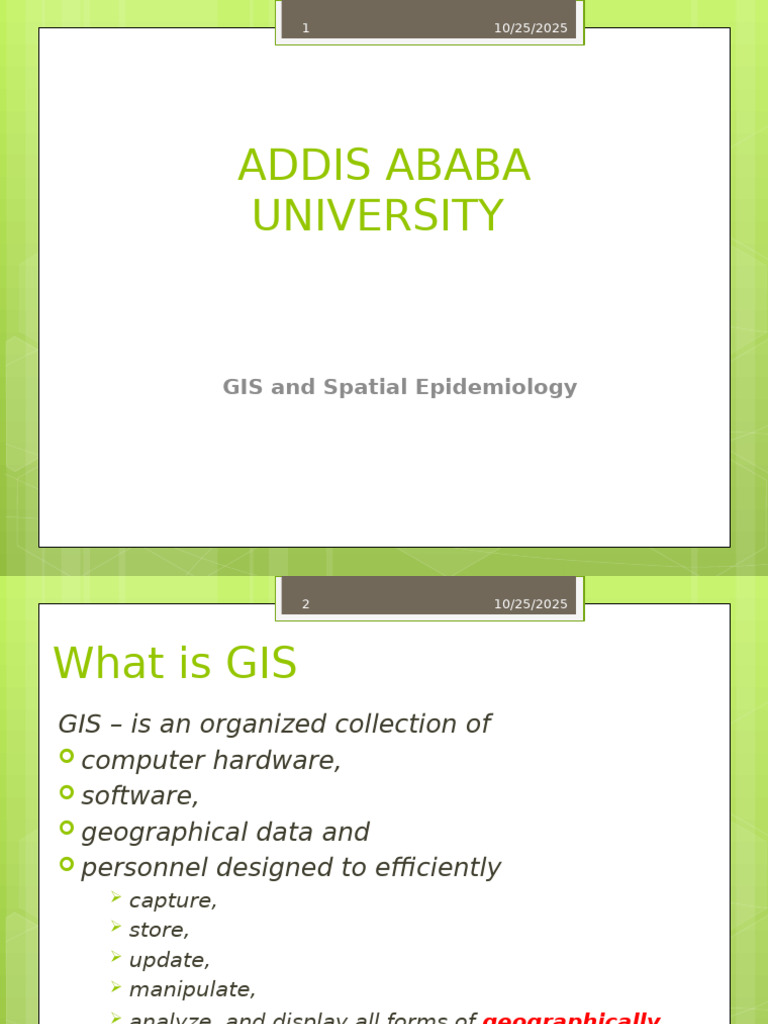 GIS and Spatial Epidemiology | PDF | Geographic Information System ...