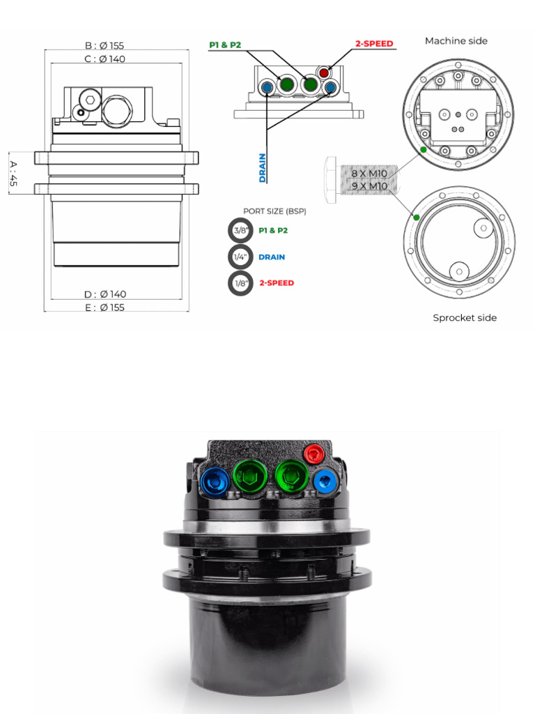 2-Speed OEM Final Drive Dimension | PDF