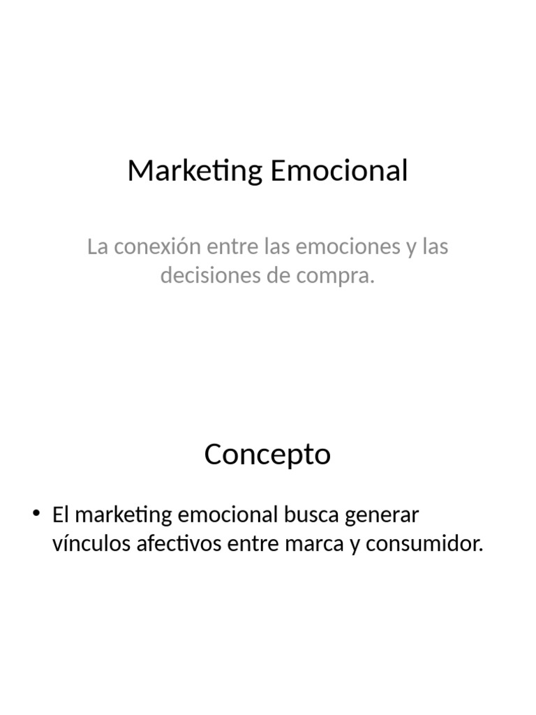 Marketing Emocional y Decisiones de Compra | PDF