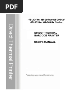 Xprinter XP-420B User Manual | PDF | Printer (Computing) | Computing