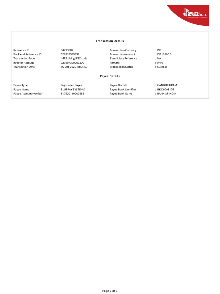 Transaction Receipt | PDF