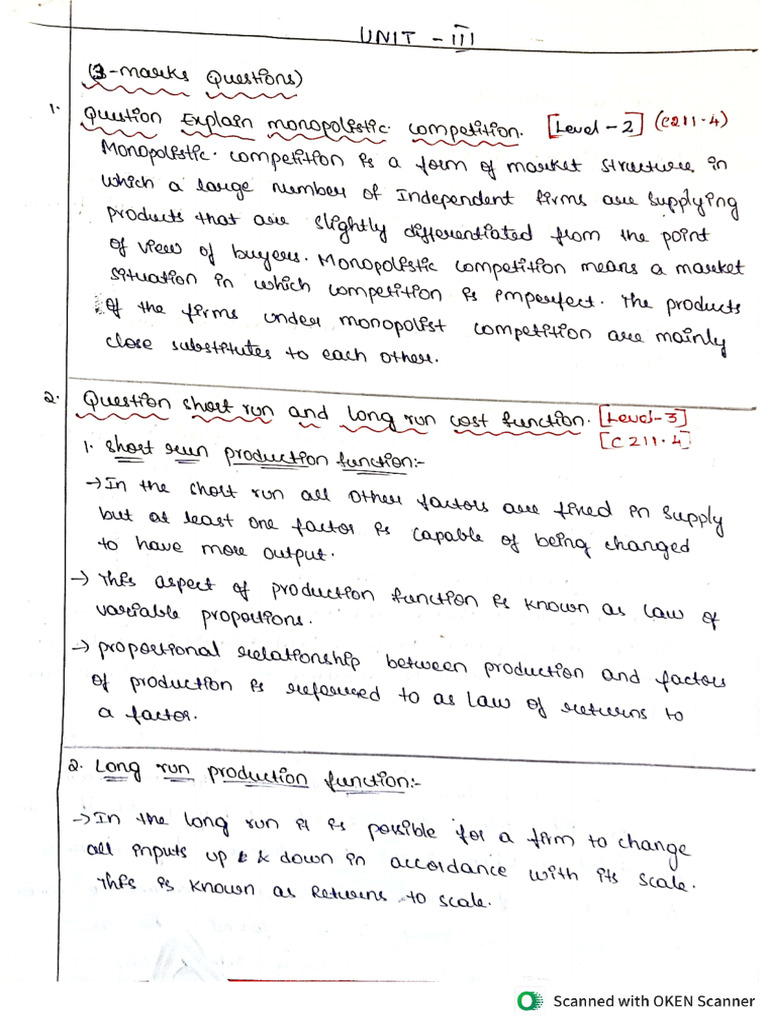Unit 3 Befa Question Bank Answers | PDF