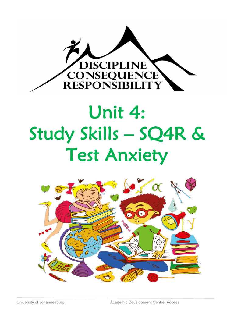 Study Skills - SQ4R + Test Anxiety - APS | PDF | Study Skills | Anxiety