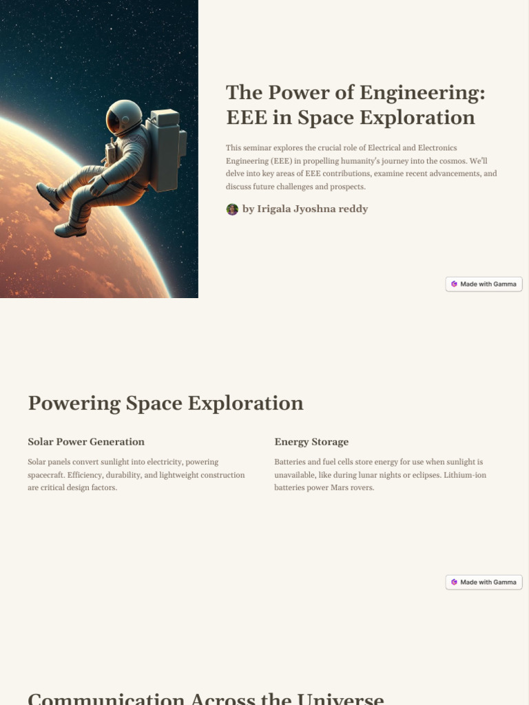 EEE's Impact on Space Exploration | PDF | Spacecraft Propulsion | Outer ...