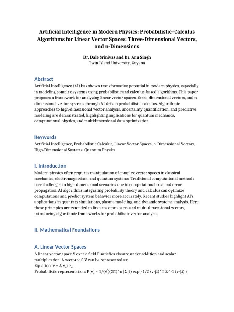 AI Modern Physics Enhanced IEEE | PDF | Artificial Intelligence ...