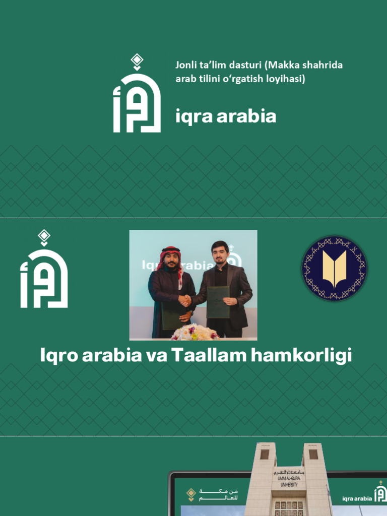 In-Preson Program - Iqra Arabia | PDF