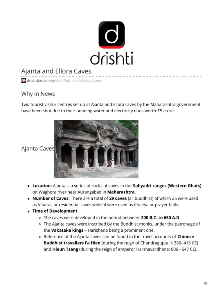 Ajanta and Ellora Caves Overview | PDF | Indian Religions | Indian ...