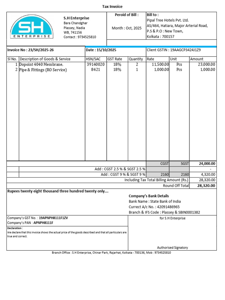 23 Pipul 151025 | PDF | Sales | Payments