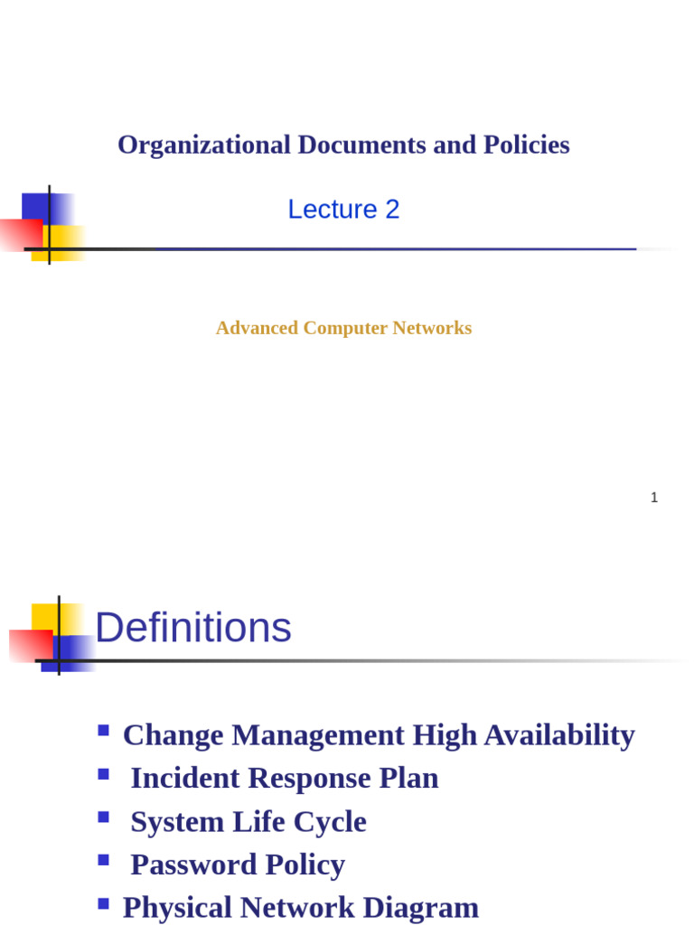 Chapter2Organizational Documents and Policies | PDF | Computer Security ...
