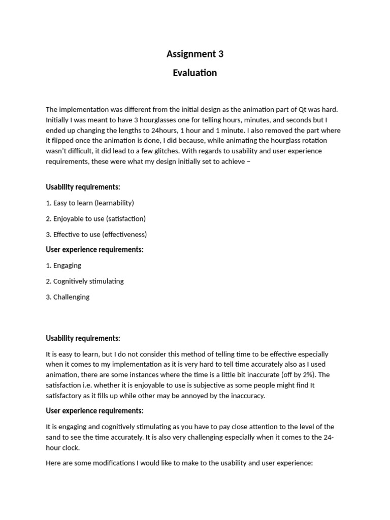 Hourglass Timekeeping Usability Review | PDF