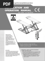 Four Post Lift Installation Manual | PDF | Elevator | Drill