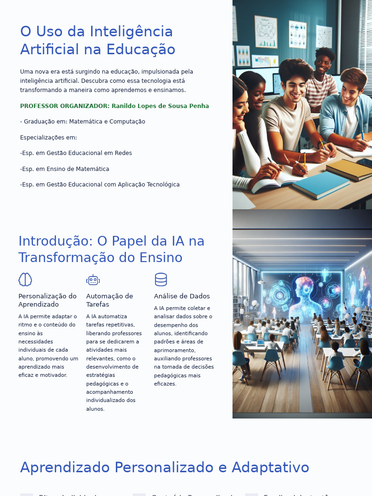 IA na Educação: Transformação e Benefícios | PDF | Inteligência ...