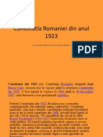 Constitutia Romaniei Din Anul 1923