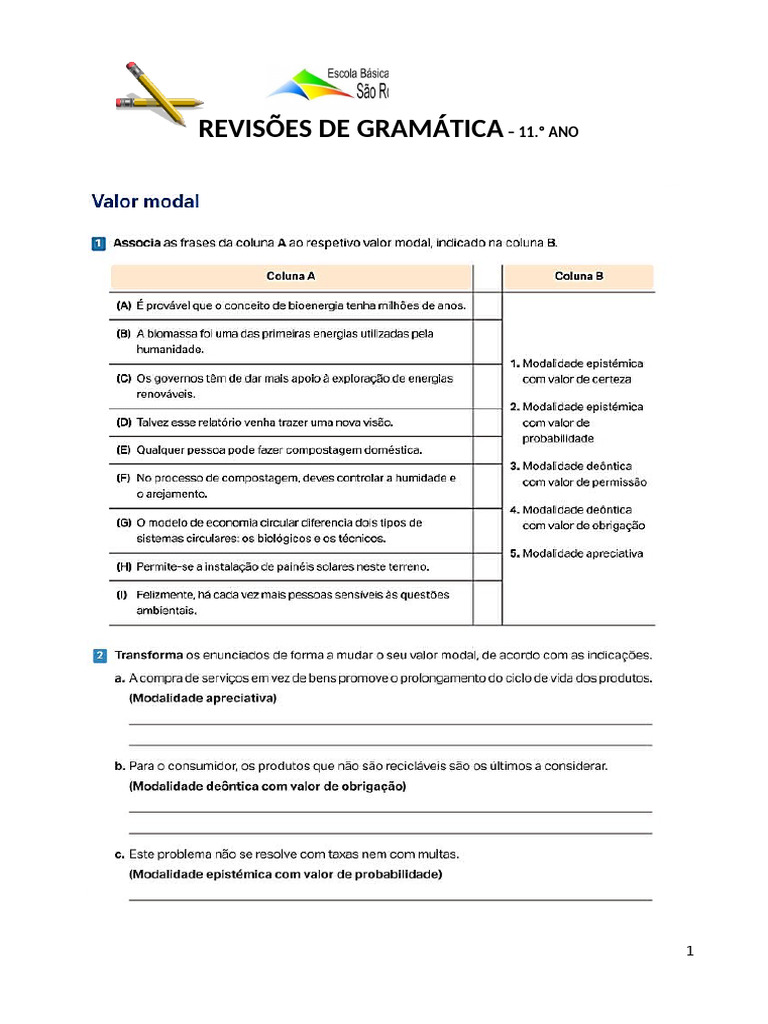 Ficha Valor Modal | PDF