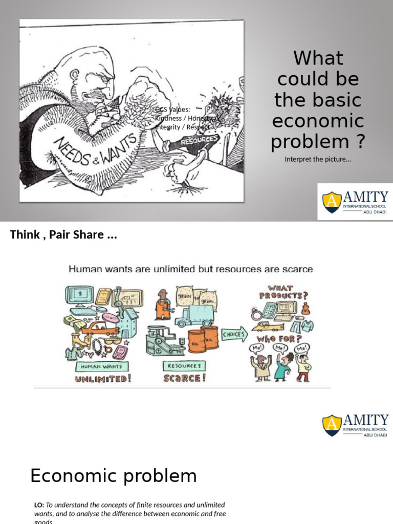 Understanding the Basic Economic Problem | PDF | Economics | Goods