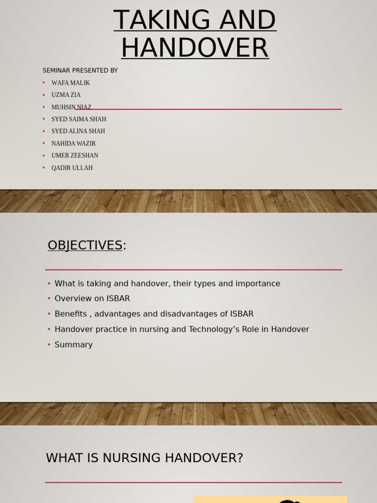 Nursing Handover: ISBAR Overview & Benefits | PDF | Patient Safety ...
