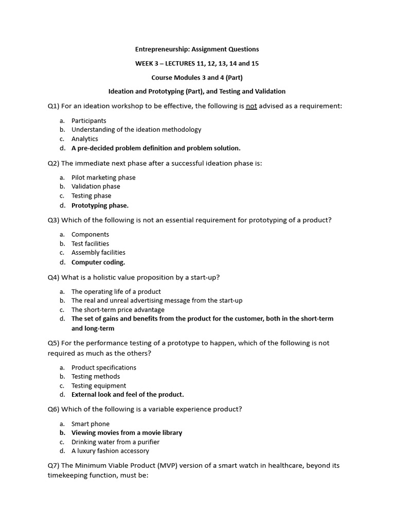 Week 3 Sol | PDF