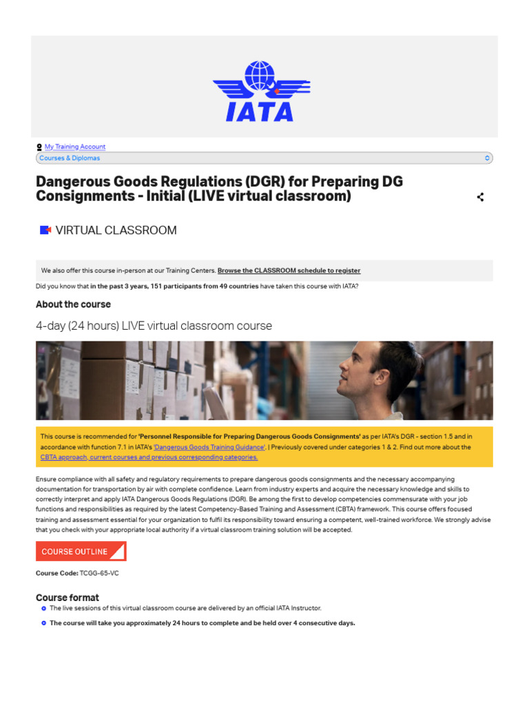 IATA Category 8 DG Training Course | PDF | Dangerous Goods