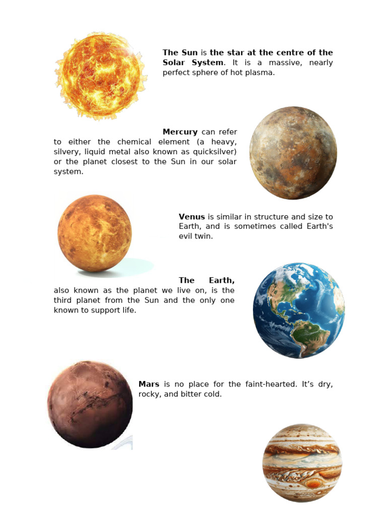 Overview of Solar System Planets | PDF